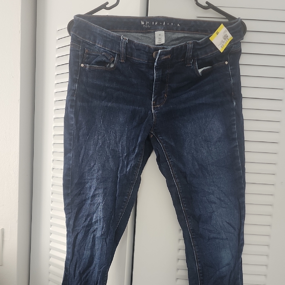White Mark Dark Blue Skinny Jeans